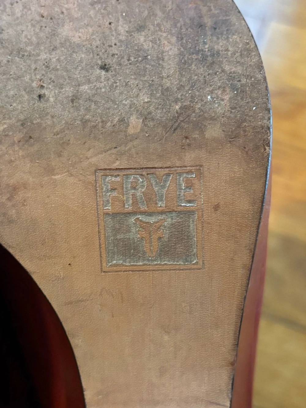 Frye leather Slingback Platform peep toe Heels